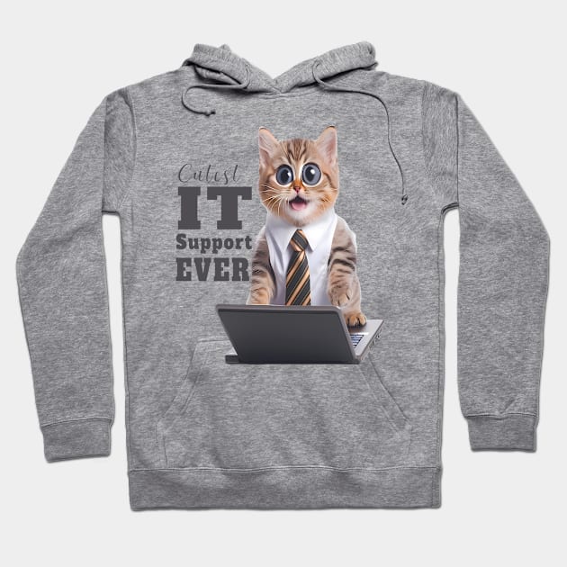 Cutest IT support ever Hoodie by Tiessina Designs